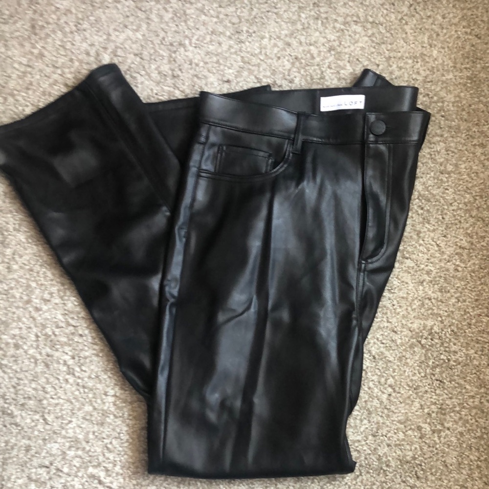 LOFT Faux Leather Pants